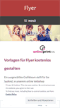 Mobile Screenshot of flyeronlinegestalten.com