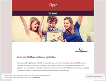Tablet Screenshot of flyeronlinegestalten.com